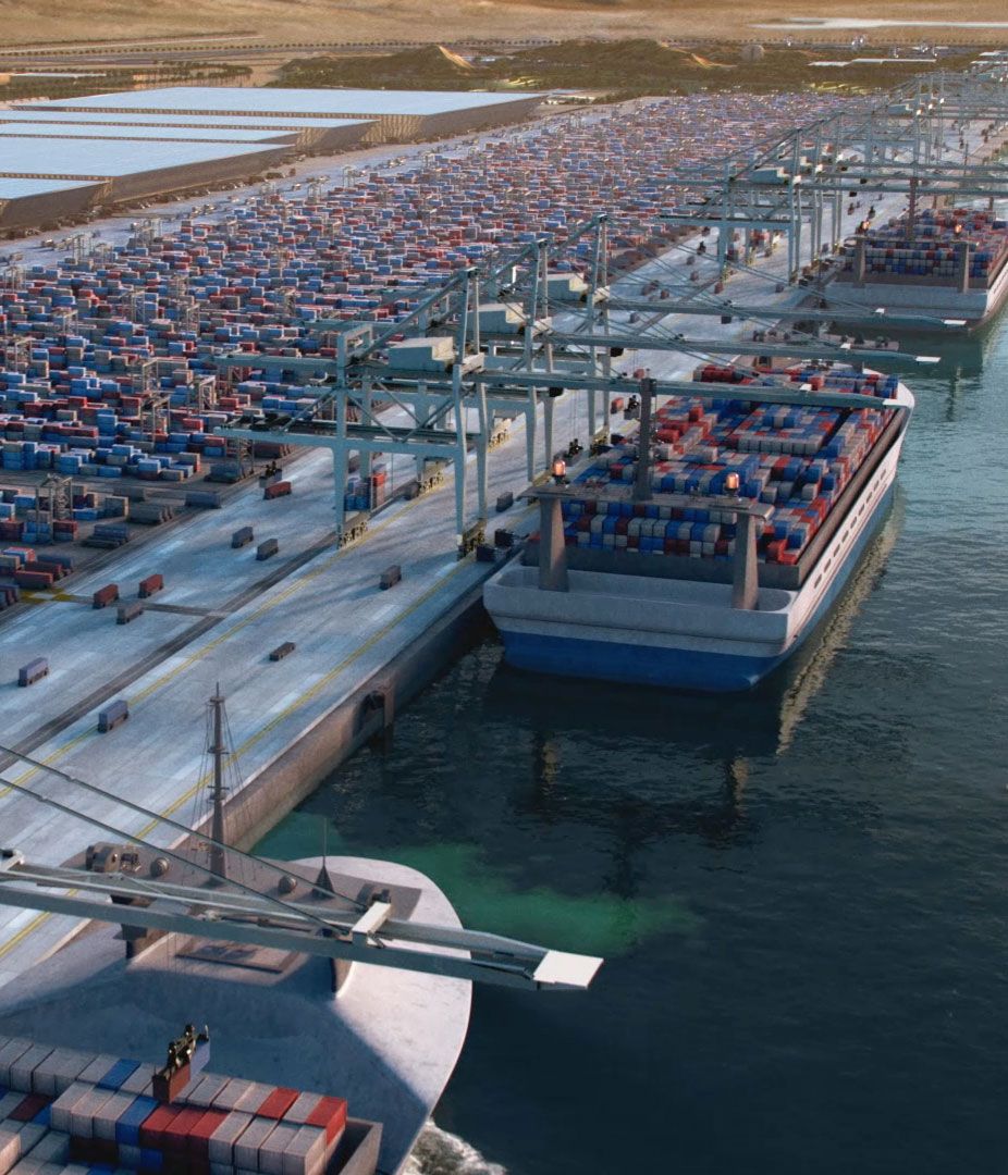 ميناء مؤتمت وسلسلة إمداد متكاملة بتقنيات الجيل القادم
