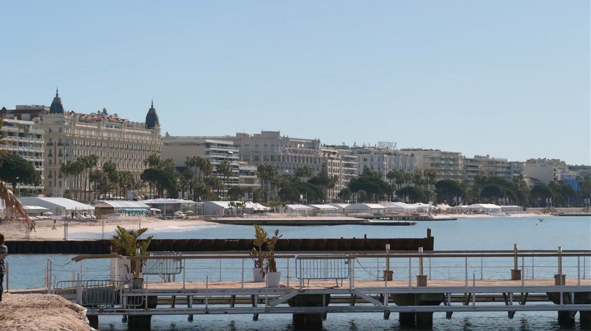  Mirrored skyscrapers along the beach in Cannes where MIPIM 2024 takes place