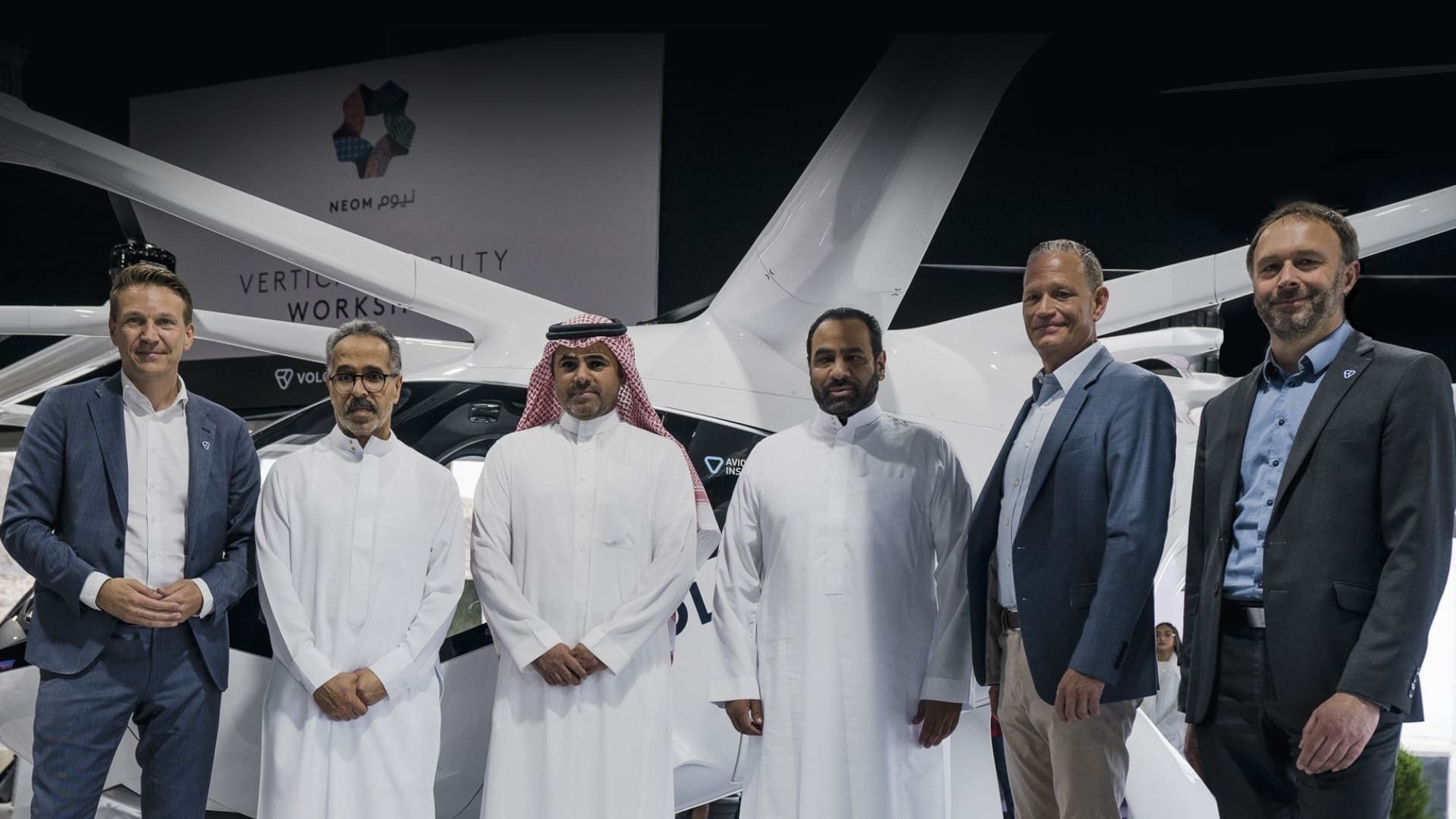 Success meet for the NEOM's first electric air taxi flight