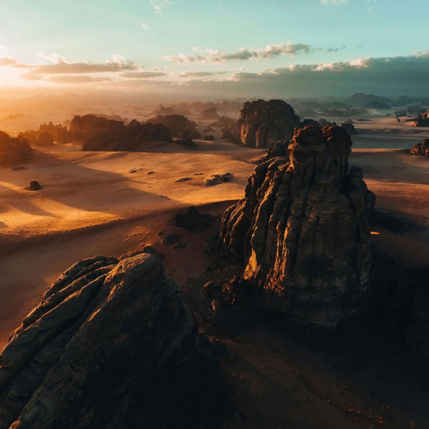 NEOM scene of rocky desert